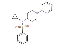 N-cyclopropyl-N-(1-pyrimidin-4-ylpiperidin-4-yl)benzenesulfonamide