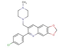 6-(4-chlorophenyl)-7-[(4-methyl-1-piperazinyl)methyl][1,3]dioxolo[4,5-g]quinoline