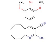 2-amino-4-(4-hydroxy-3,5-dimethoxyphenyl)-5,6,7,8,9,10-hexahydrocycloocta[b]pyridine-3-carbonitrile