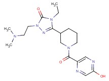 2-[2-(dimethylamino)ethyl]-4-ethyl-5-{1-[(5-hydroxypyrazin-2-yl)carbonyl]piperidin-3-yl}-2,4-dihydro-3H-1,2,4-triazol-3-one