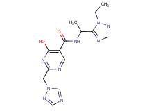 N-[1-(1-ethyl-1H-1,2,4-triazol-5-yl)ethyl]-4-hydroxy-2-(1H-1,2,4-triazol-1-ylmethyl)pyrimidine-5-carboxamide