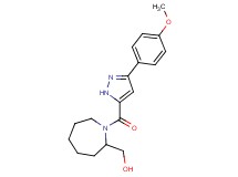 (1-{[3-(4-methoxyphenyl)-1H-pyrazol-5-yl]carbonyl}-2-azepanyl)methanol
