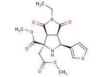 methyl (1R*,3S*,3aR*,6aS*)-5-ethyl-3-(3-furyl)-1-(2-methoxy-2-oxoethyl)-4,6-dioxooctahydropyrrolo[3,4-c]pyrrole-1-carboxylate