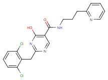2-(2,6-dichlorobenzyl)-4-hydroxy-N-(3-pyridin-2-ylpropyl)pyrimidine-5-carboxamide
