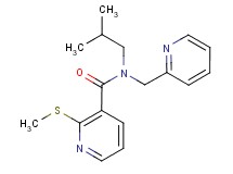 N-isobutyl-2-(methylthio)-N-(pyridin-2-ylmethyl)nicotinamide