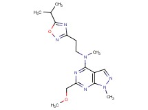 N-[2-(5-isopropyl-1,2,4-oxadiazol-3-yl)ethyl]-6-(methoxymethyl)-N,1-dimethyl-1H-pyrazolo[3,4-d]pyrimidin-4-amine