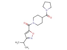 1-[(3-isopropyl-5-isoxazolyl)carbonyl]-4-(1-pyrrolidinylcarbonyl)piperidine
