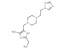 1-[(2-ethyl-4-methyl-1H-imidazol-5-yl)methyl]-4-[2-(1H-1,2,4-triazol-1-yl)ethyl]piperazine
