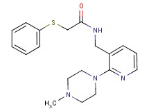 N-{[2-(4-methyl-1-piperazinyl)-3-pyridinyl]methyl}-2-(phenylthio)acetamide