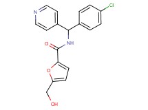 N-[(4-chlorophenyl)(pyridin-4-yl)methyl]-5-(hydroxymethyl)-2-furamide