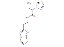 N-(2-imidazo[2,1-b][1,3]thiazol-6-ylethyl)-2-(1H-pyrazol-1-yl)butanamide