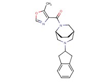 (1S*,5R*)-3-(2,3-dihydro-1H-inden-2-yl)-6-[(5-methyl-1,3-oxazol-4-yl)carbonyl]-3,6-diazabicyclo[3.2.2]nonane