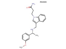 3-[3-({[(1R)-1-(3-methoxyphenyl)ethyl]amino}methyl)-1H-indol-1-yl]propanamide