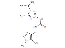 N-[(1,5-dimethyl-1H-pyrazol-4-yl)methyl]-N'-(1-isopropyl-5-methyl-1H-1,2,4-triazol-3-yl)urea