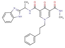 N-[1-(1H-benzimidazol-2-yl)ethyl]-N'-methyl-4-oxo-1-(3-phenylpropyl)-1,4-dihydro-3,5-pyridinedicarboxamide