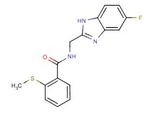 N-[(5-fluoro-1H-benzimidazol-2-yl)methyl]-2-(methylthio)benzamide
