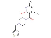4,6-dimethyl-3-{[4-(3-thienylmethyl)-1-piperazinyl]carbonyl}-2-pyridinol