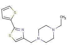 1-ethyl-4-{[2-(2-thienyl)-1,3-thiazol-4-yl]methyl}piperazine trifluoroacetate