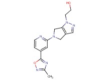 2-[5-[4-(3-methyl-1,2,4-oxadiazol-5-yl)pyridin-2-yl]-5,6-dihydropyrrolo[3,4-c]pyrazol-1(4H)-yl]ethanol