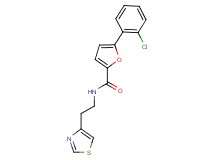 5-(2-chlorophenyl)-N-[2-(1,3-thiazol-4-yl)ethyl]-2-furamide