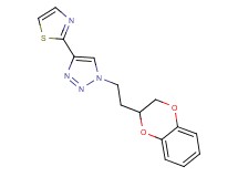 1-[2-(2,3-dihydro-1,4-benzodioxin-2-yl)ethyl]-4-(1,3-thiazol-2-yl)-1H-1,2,3-triazole