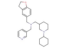 1-(1-cyclohexyl-3-piperidinyl)-N-(2,3-dihydro-1-benzofuran-5-ylmethyl)-N-(3-pyridinylmethyl)methanamine