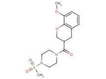 1-[(8-methoxy-3,4-dihydro-2H-chromen-3-yl)carbonyl]-4-(methylsulfonyl)piperazine