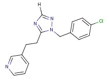 3-{2-[1-(4-chlorobenzyl)-1H-1,2,4-triazol-5-yl]ethyl}pyridine