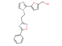 (5-{1-[2-(5-phenyl-1,2,4-oxadiazol-3-yl)ethyl]-1H-imidazol-2-yl}-2-furyl)methanol
