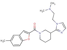 N,N-dimethyl-2-(2-{1-[(5-methyl-1-benzofuran-2-yl)carbonyl]piperidin-3-yl}-1H-imidazol-1-yl)ethanamine