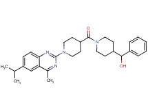 (1-{[1-(6-isopropyl-4-methyl-2-quinazolinyl)-4-piperidinyl]carbonyl}-4-piperidinyl)(phenyl)methanol