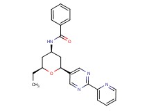 N-[(2S*,4R*,6S*)-2-ethyl-6-(2-pyridin-2-ylpyrimidin-5-yl)tetrahydro-2H-pyran-4-yl]benzamide