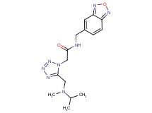 N-(2,1,3-benzoxadiazol-5-ylmethyl)-2-(5-{[isopropyl(methyl)amino]methyl}-1H-tetrazol-1-yl)acetamide