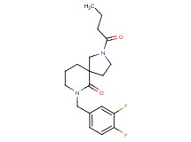 2-butyryl-7-(3,4-difluorobenzyl)-2,7-diazaspiro[4.5]decan-6-one