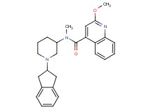 N-[1-(2,3-dihydro-1H-inden-2-yl)-3-piperidinyl]-2-methoxy-N-methyl-4-quinolinecarboxamide