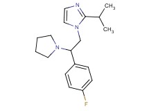1-[2-(4-fluorophenyl)-2-pyrrolidin-1-ylethyl]-2-isopropyl-1H-imidazole