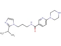 N-[3-(2-isopropyl-1H-imidazol-1-yl)propyl]-6-piperazin-1-ylnicotinamide