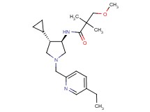 N-{rel-(3R,4S)-4-cyclopropyl-1-[(5-ethyl-2-pyridinyl)methyl]-3-pyrrolidinyl}-3-methoxy-2,2-dimethylpropanamide hydrochloride