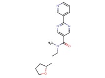 N-methyl-2-(3-pyridinyl)-N-[3-(tetrahydro-2-furanyl)propyl]-5-pyrimidinecarboxamide