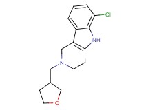 6-chloro-2-(tetrahydro-3-furanylmethyl)-2,3,4,5-tetrahydro-1H-pyrido[4,3-b]indole
