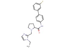 1-[(1-ethyl-1H-imidazol-2-yl)methyl]-N-(3'-fluoro-4-biphenylyl)prolinamide