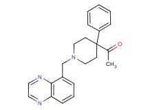 1-[4-phenyl-1-(5-quinoxalinylmethyl)-4-piperidinyl]ethanone