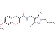 N-[(3,5-dimethyl-1-propyl-1H-pyrazol-4-yl)methyl]-7-methoxychromane-3-carboxamide
