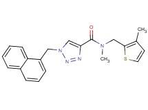 N-methyl-N-[(3-methyl-2-thienyl)methyl]-1-(1-naphthylmethyl)-1H-1,2,3-triazole-4-carboxamide