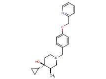 (3R*,4R*)-4-cyclopropyl-3-methyl-1-[4-(pyridin-2-ylmethoxy)benzyl]piperidin-4-ol