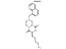 (3S,9aR)-3-(4-aminobutyl)-8-(8-quinolinylmethyl)tetrahydro-2H-pyrazino[1,2-a]pyrazine-1,4(3H,6H)-dione