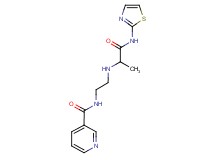 N-(2-{[1-methyl-2-oxo-2-(1,3-thiazol-2-ylamino)ethyl]amino}ethyl)nicotinamide