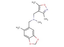 1-(3,5-dimethylisoxazol-4-yl)-N-methyl-N-[(6-methyl-1,3-benzodioxol-5-yl)methyl]methanamine