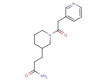 3-[1-(3-pyridinylacetyl)-3-piperidinyl]propanamide trifluoroacetate