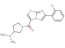 1-{[6-(2-chlorophenyl)imidazo[2,1-b][1,3]thiazol-3-yl]carbonyl}-N,N-dimethyl-3-pyrrolidinamine